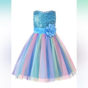 NWT Formal Rainbow Dress - Father/Daughter Dance, Flower Girl, Pageant